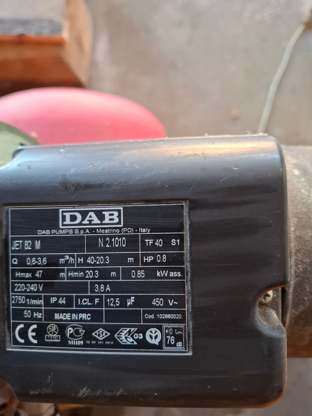 pomp Dab jet 82M, Ophalen, Gebruikt, Beregeningspomp