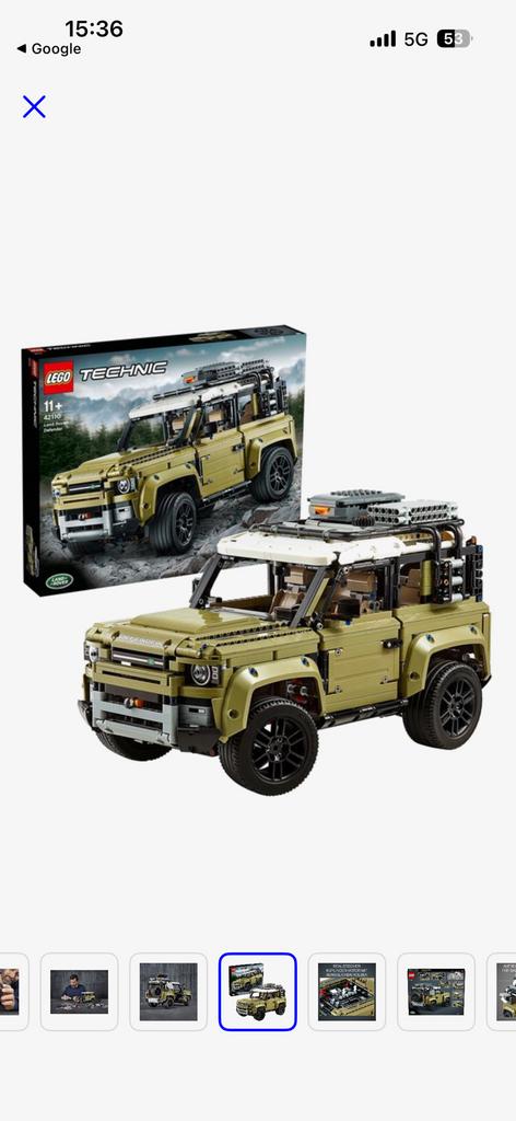Lego land rover defender, Gebruikt, Lego, Ophalen of Verzenden, Complete set