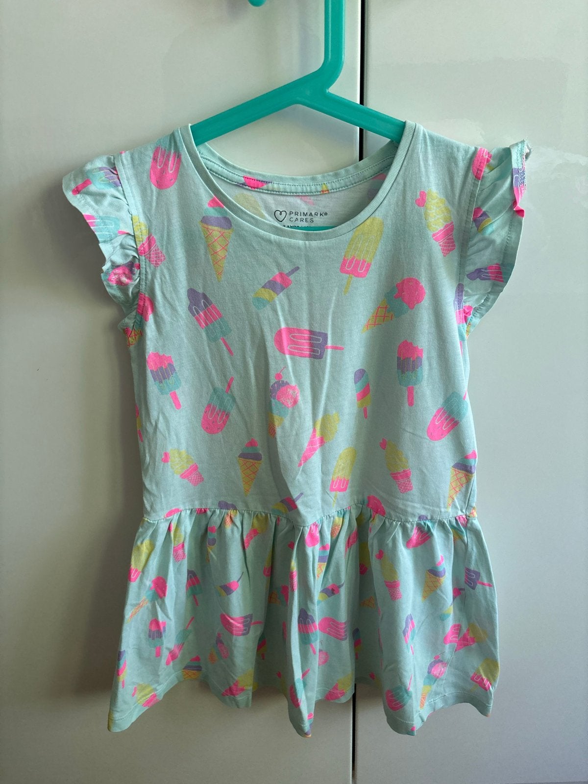 Primark jurkje met ijsjesprint maat 128, Ophalen of Verzenden, Gebruikt, Meisje, Jurk of Rok
