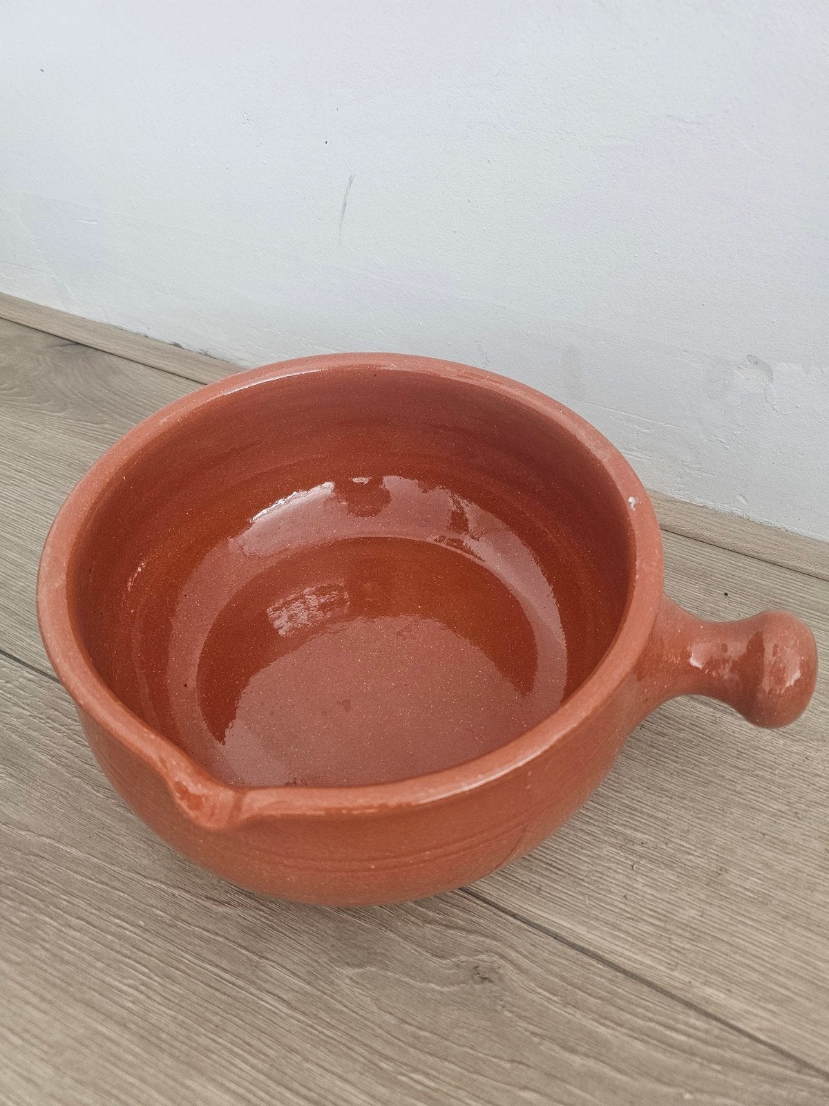 Geglazuurde terracotta fonduepan  - Caquelon  - Nieuw! Groot, Ophalen, Nieuw
