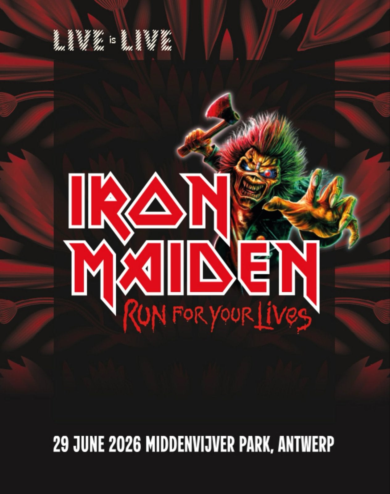 2 tickets iron maiden, Tickets en Kaartjes, Twee personen, Juli, Hard Rock of Metal