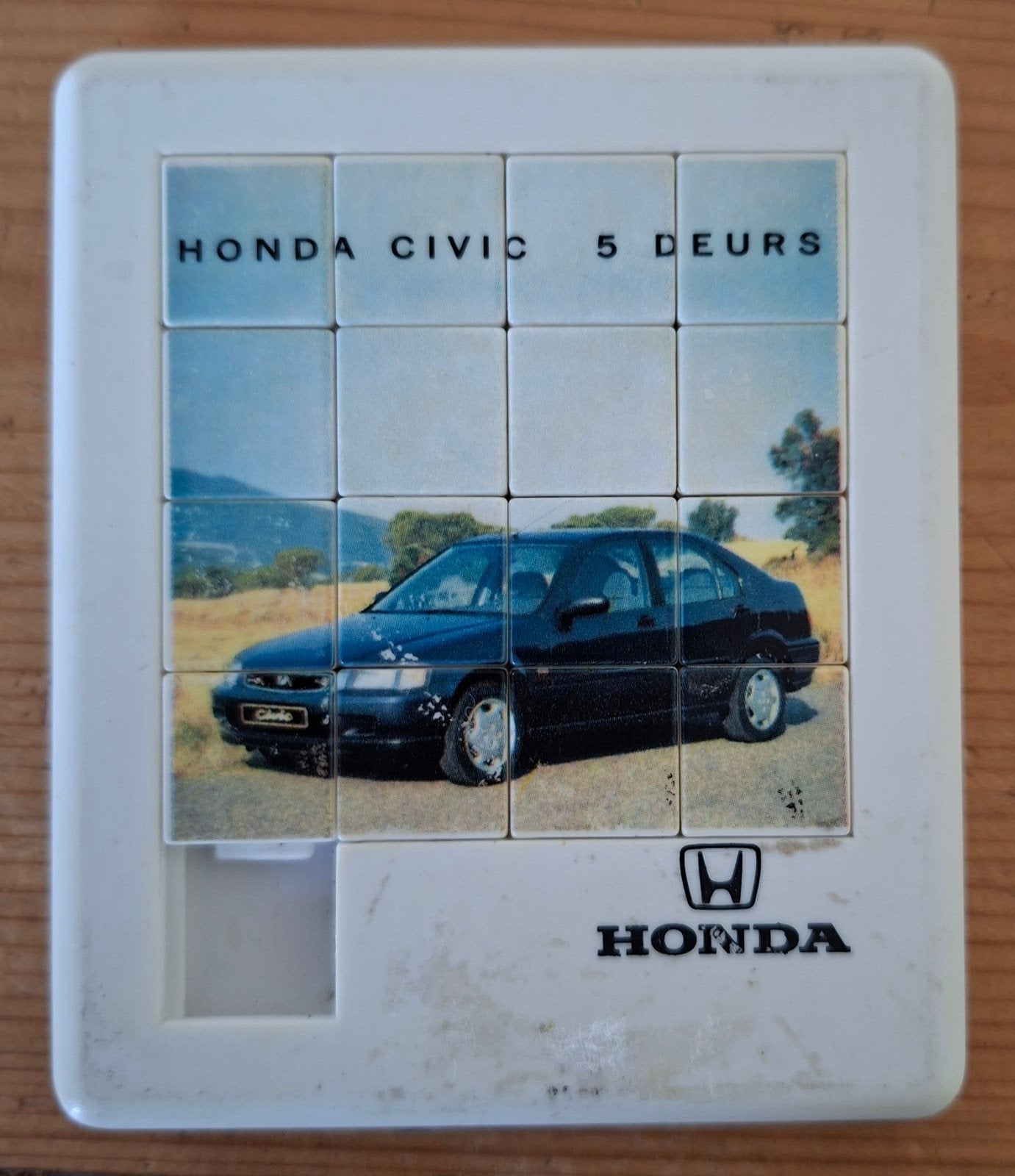 schuifpuzzel auto Honda civic reclame  Heerlen, Ophalen of Verzenden, Auto's