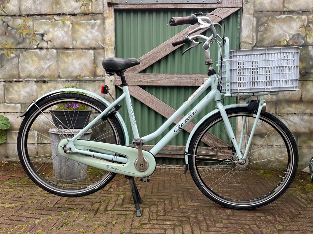 Gazelle Miss Grace damesfiets met mand, Fietsen en Brommers, Fietsen | Dames | Damesfietsen, Gebruikt, Versnellingen, Ophalen of Verzenden