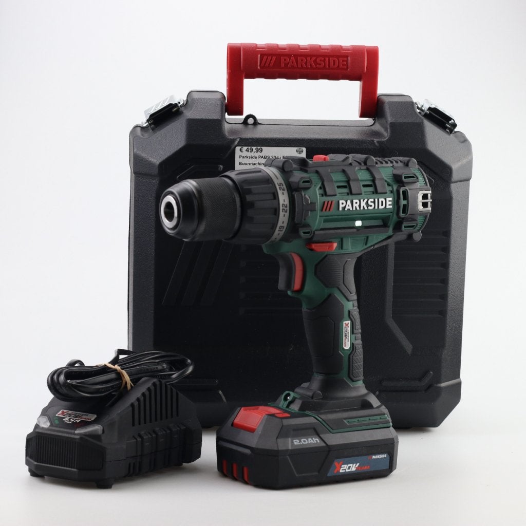 Parkside PABS 20-Li E6 Accu Boormachine + Accu en oplader, Doe-het-zelf en Verbouw, Parkside, Zo goed als nieuw, Support@parkside.com