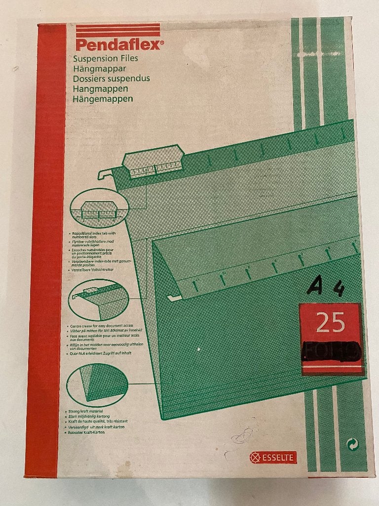 25 folio hangmappen, Niet bekend, Niet bekend, Nieuw, Ophalen of Verzenden