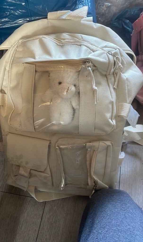 Schattige Kinderrugzak met Pluche Beer (Zwart / Wit / Roze), Ophalen of Verzenden, Nieuw, Overige merken, 30 tot 45 cm