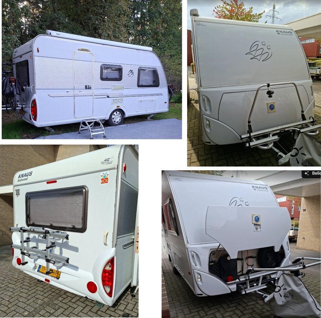Caravan KNAUS 450 EL, Caravans en Kamperen, 2 aparte bedden, Treinzit, Tot en met 3, Particulier