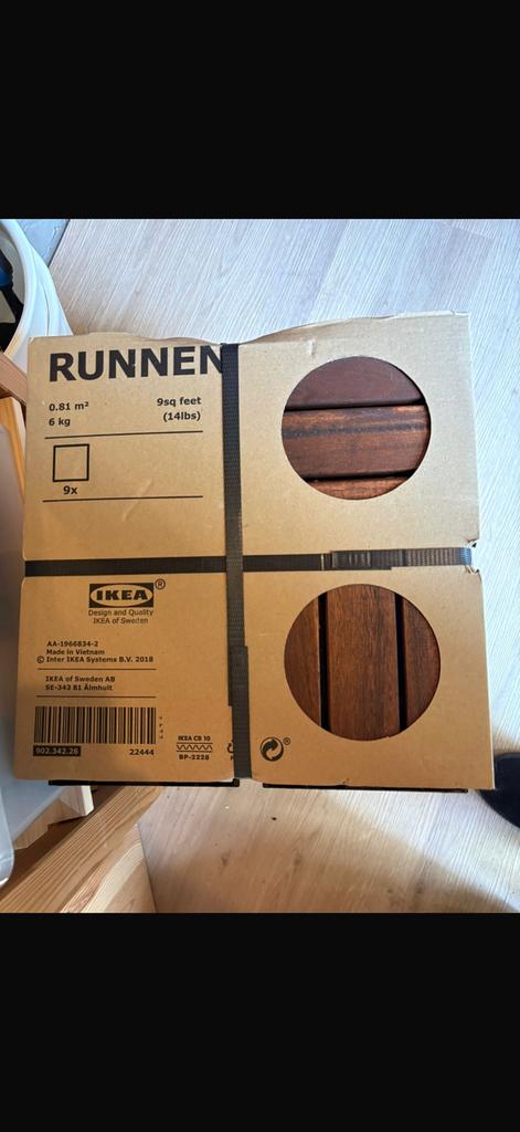 Vlonders Ikea Runnen, Ophalen, Zo goed als nieuw, Zwart, Handen en Nagels