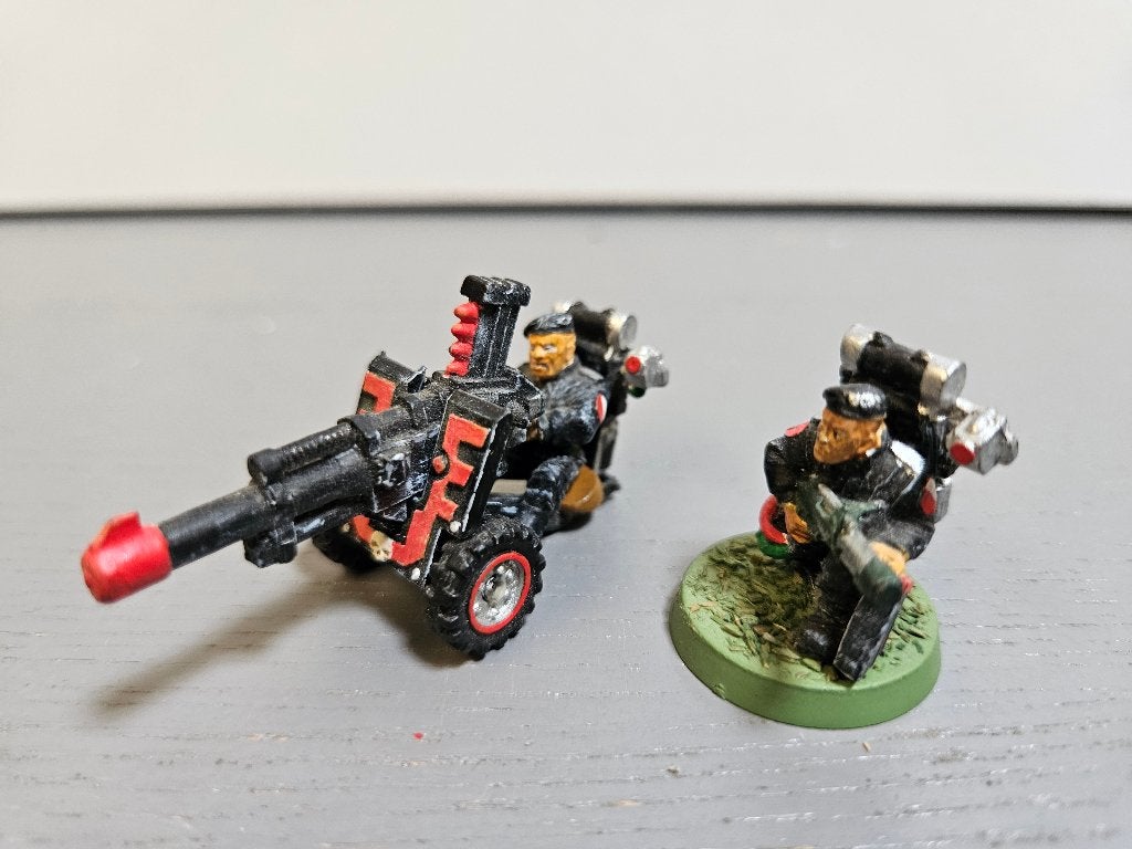 Imperial guard Storm Trooper heavy weaponteam OOP, Figuurtje(s), Ophalen of Verzenden, Geverfd, Warhammer 40000