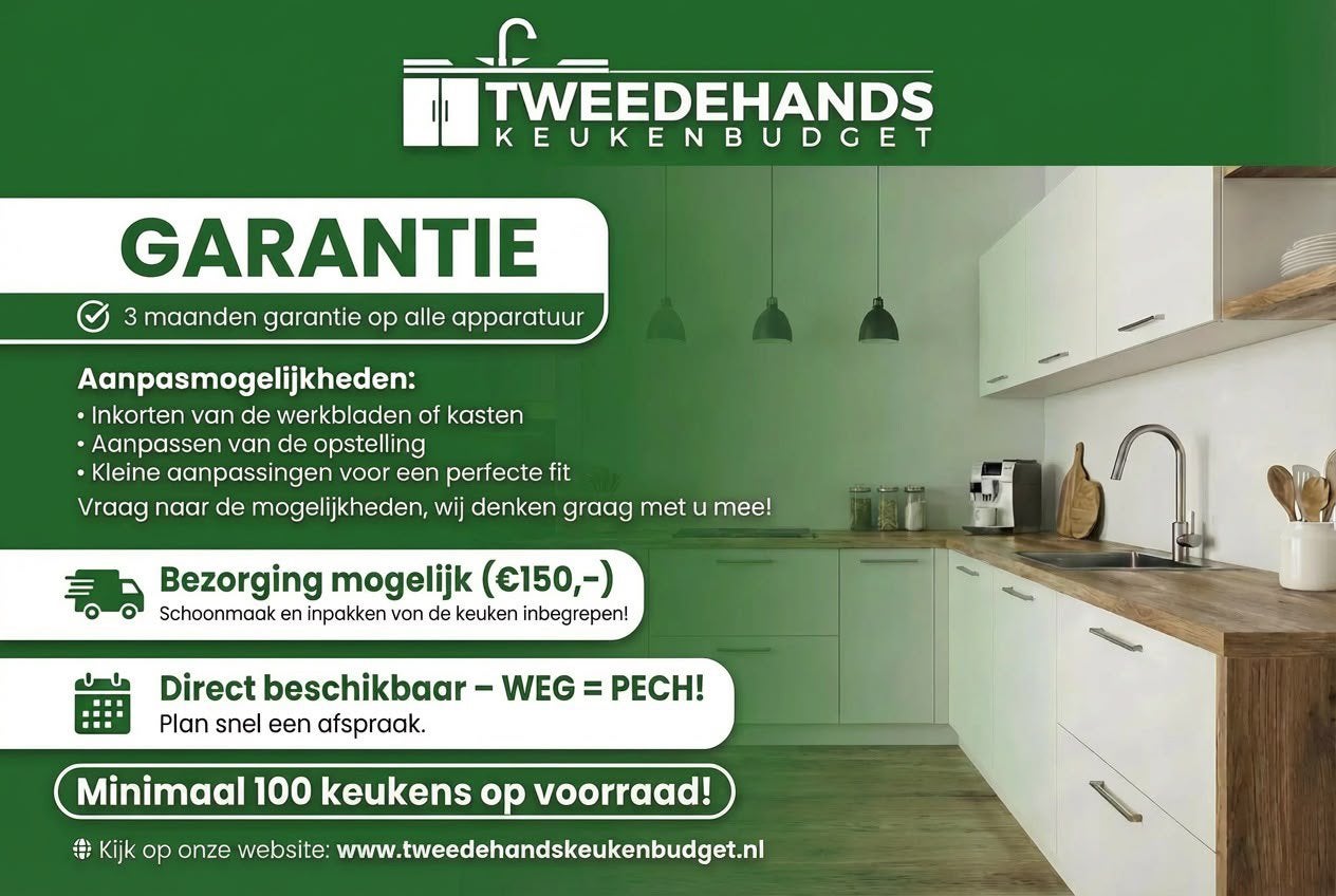 Nette Landelijke Hoekkeuken + TOP Apparatuur GEDEMONTEERD, Ophalen of Verzenden, Crème, Graniet of Steen, Hoekkeuken
