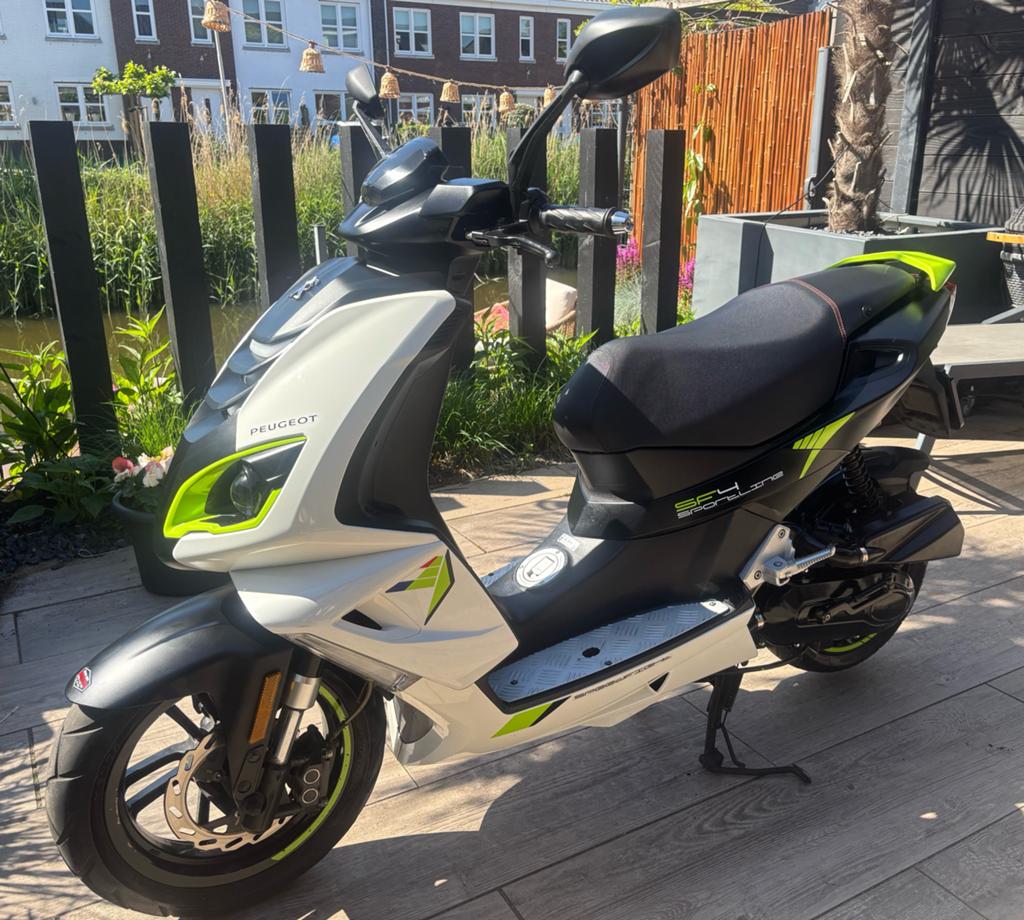 Peugeot Speedfight 4 Geel kenteken 2020 ‘Sportline’, Ophalen, Gebruikt, Maximaal 45 km/u, Speedfight