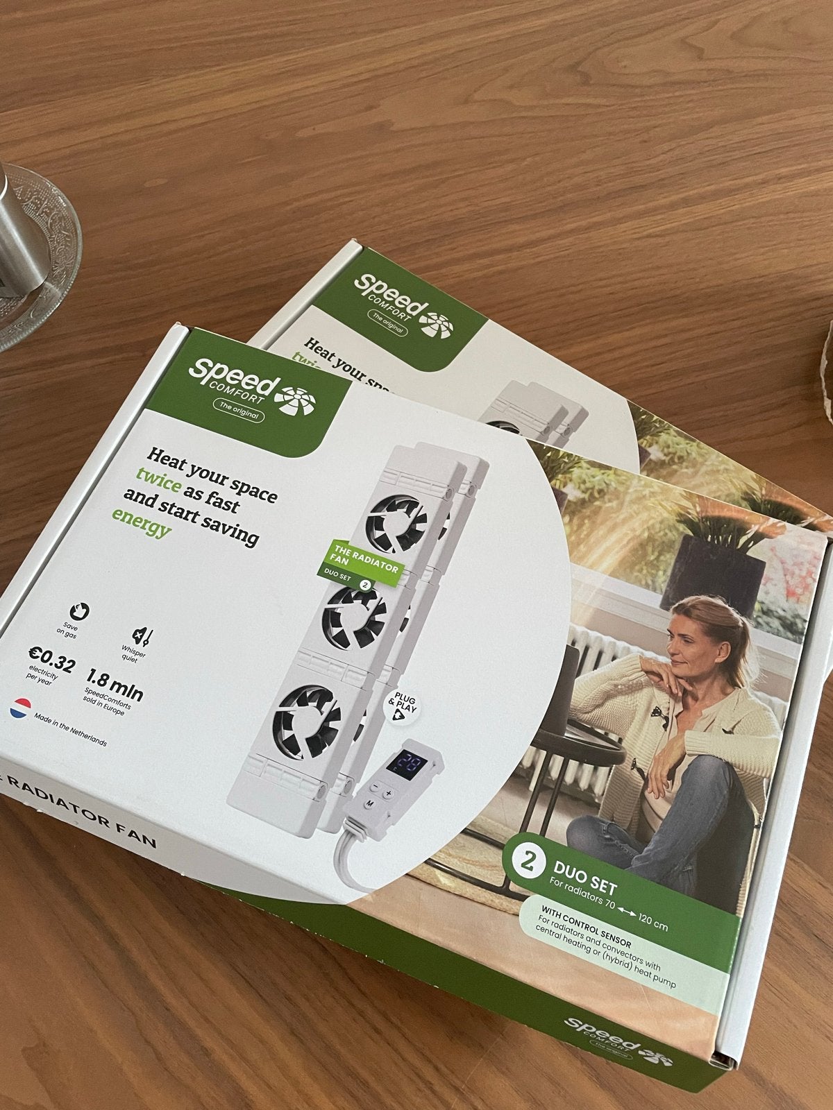 SpeedComfort Radiatorventilator Duo Set - Energiebesparend, Minder dan 30 cm, Hoog rendement (Hr), Radiator, Nieuw