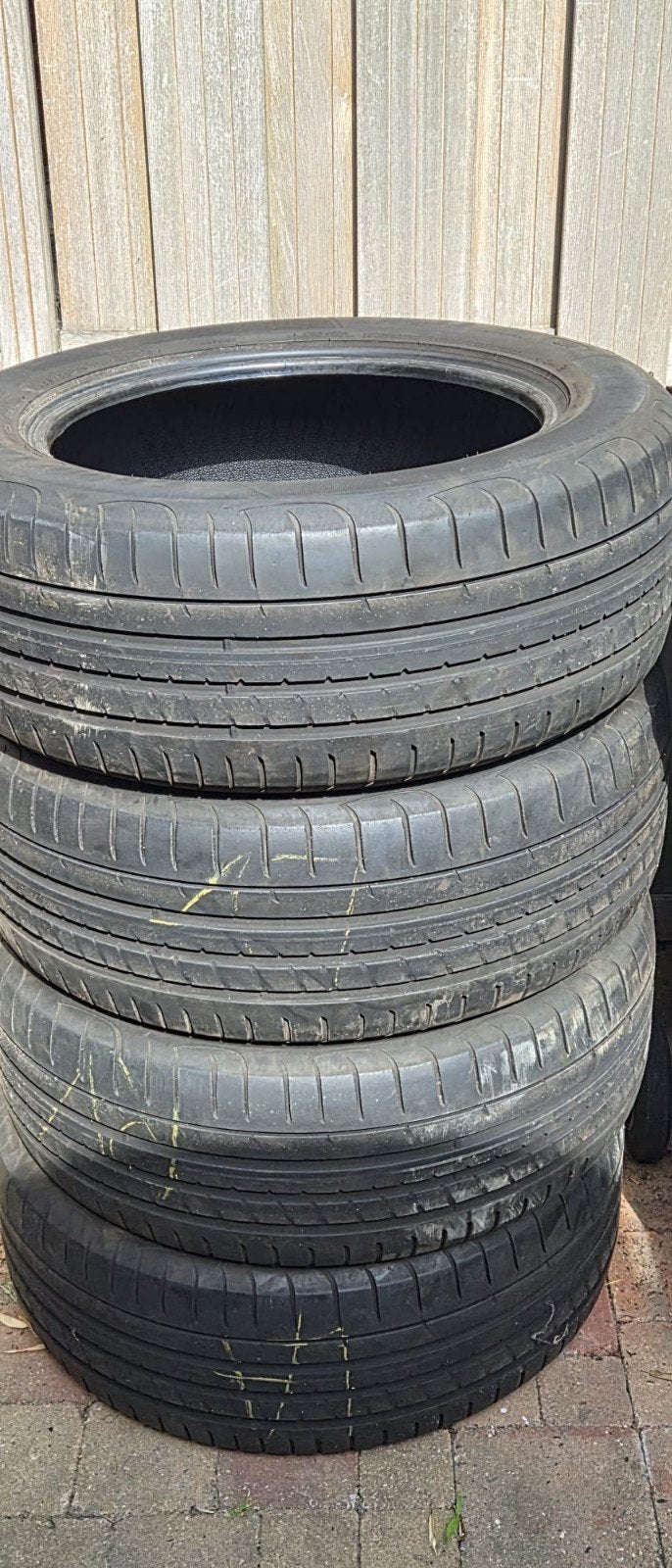 Goodyear Eagle F1 SUV 255/55R19 zomerbanden, 19 inch, Gebruikt, 255 mm, Ophalen of Verzenden