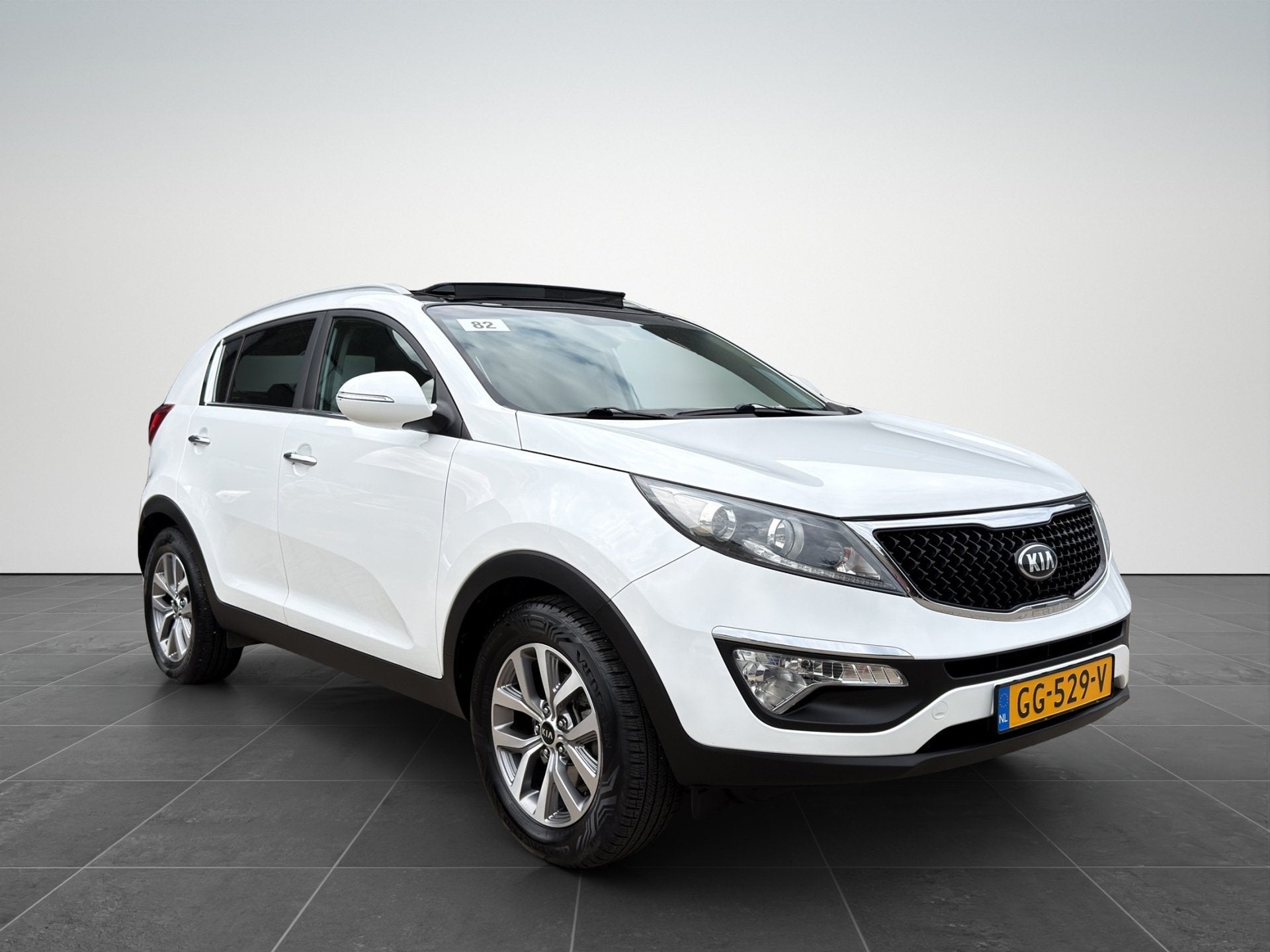 Kia Sportage 1.6 GDI Plus Pack Clima|Pano|Camera|Trekhaak, Voorwielaandrijving, 1591 cc, 4 cilinders, Wit
