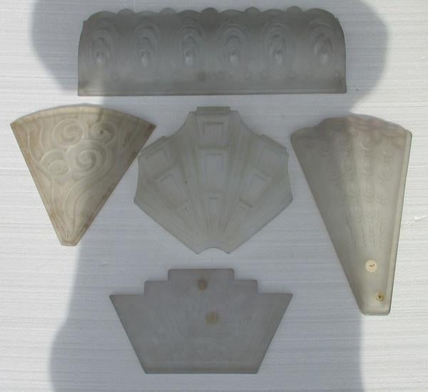 oude art deco schalen schelpen voor art deco lusters, Antiek en Kunst, Antiek | Lampen, Ophalen