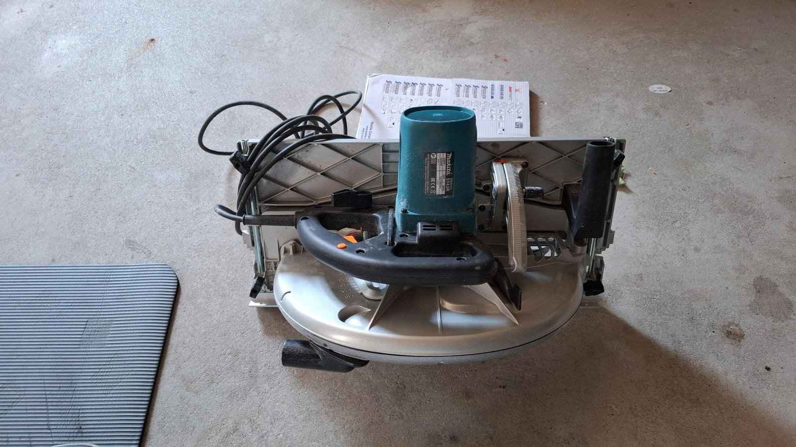Makita 5143R Cirkelzaag met 355mm zaagblad, Cirkelzaag, 70 mm of meer, Ophalen of Verzenden, 1200 watt of meer
