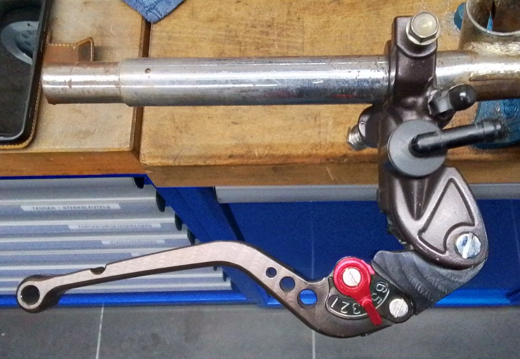 Motorfiets radiale nissin rempomp met reservoir., Ophalen, Gebruikt