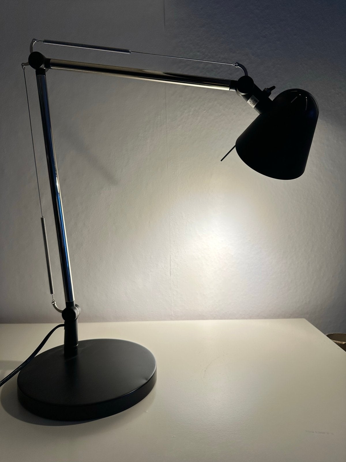 IKEA Upbo Bureaulamp - Zwart, Verstelbaar, Gebruikt, E14 (klein), Ophalen of Verzenden, Zwart