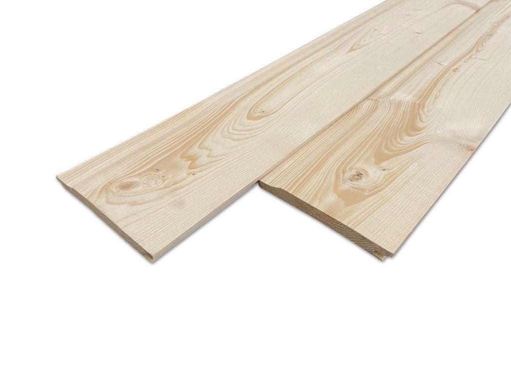 Wandbekleding | Vuren rabatdelen / V-delen - OUTLET, Minder dan 25 mm, Nieuw, Ophalen of Verzenden, Plank