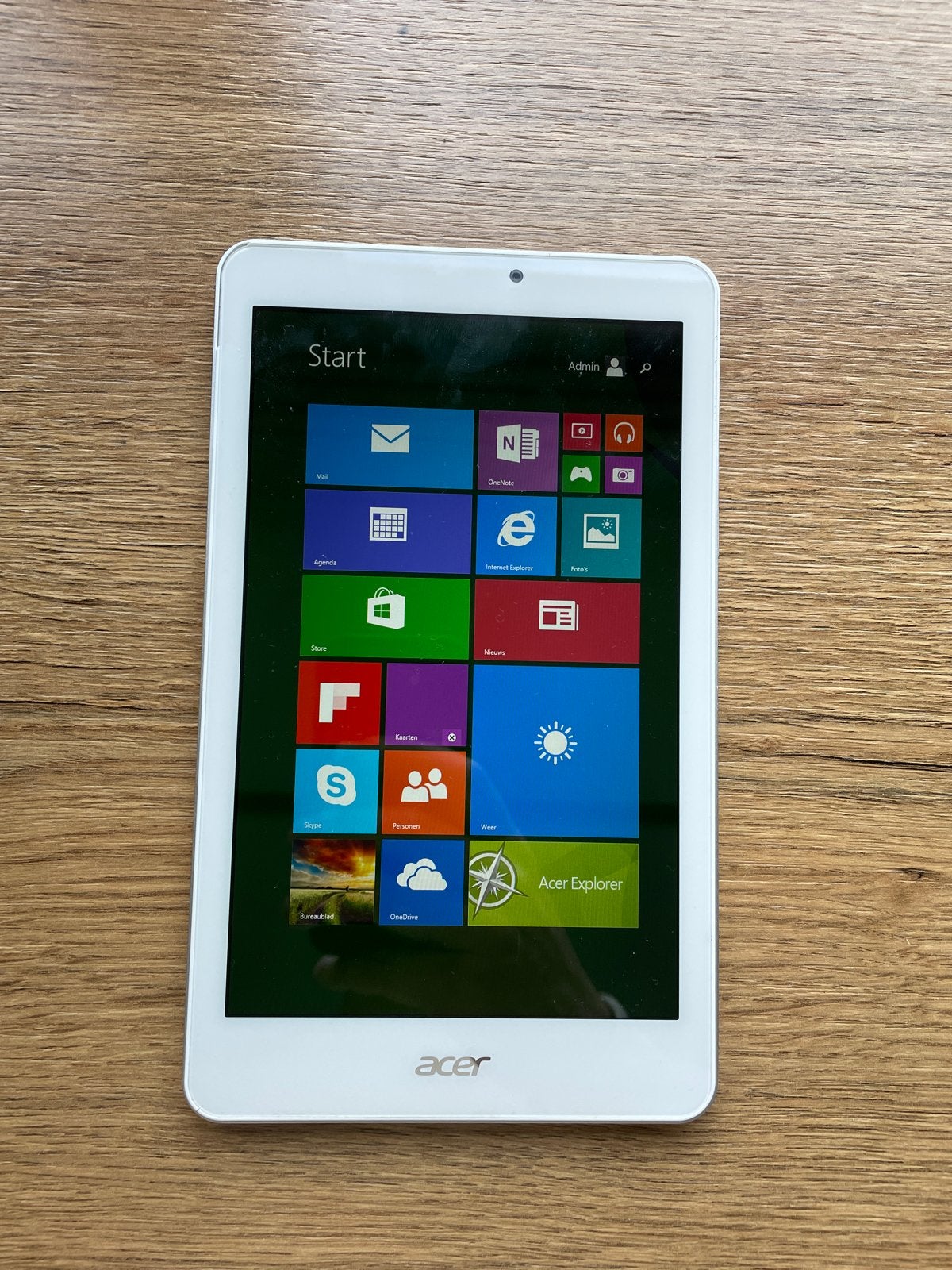 Acer Iconia W1-810 Tablet - Windows 8.1, 1GB RAM, 21GB opsla, Gebruikt, 32 GB, 8 inch, Ophalen of Verzenden