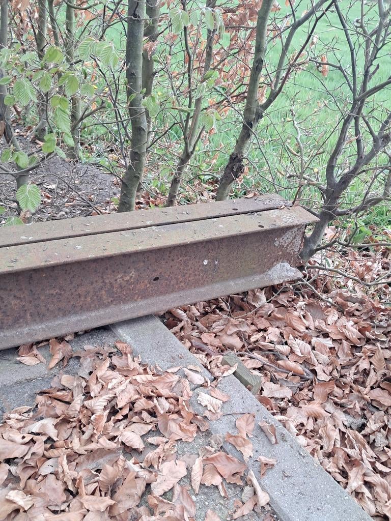 H balk, Tuin en Terras, Ophalen, Rond, Hout, Minder dan 30 cm