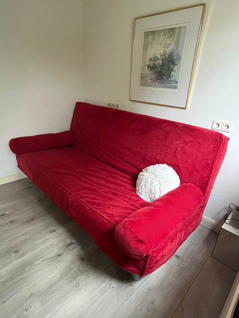 Slaapbank (IKEA Beddinge) met opbergbak, Ophalen, Gebruikt, Tweepersoons, 140 cm