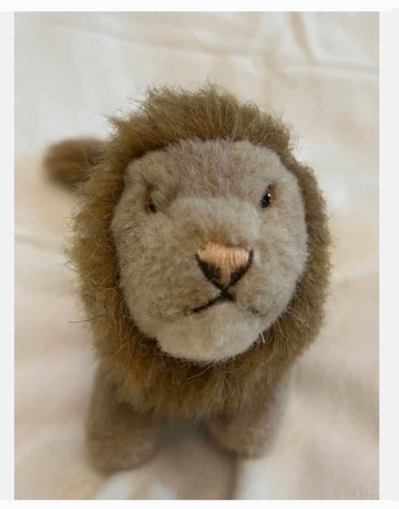 Vintage Steiff leeuw Leo met knop in oor, Ophalen of Verzenden