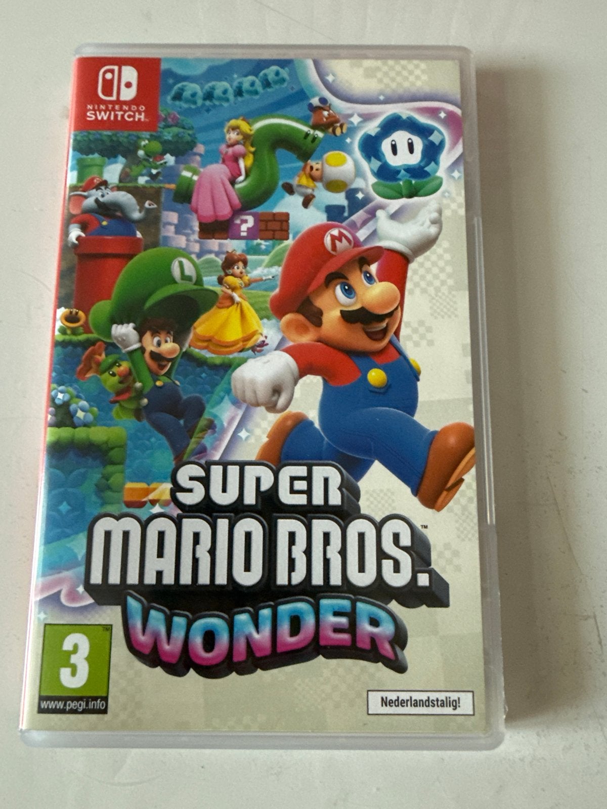 Super Mario Bros. Wonder - Nintendo Switch, Spelcomputers en Games, Games | Nintendo Switch, Zo goed als nieuw, Platform, 3 spelers of meer