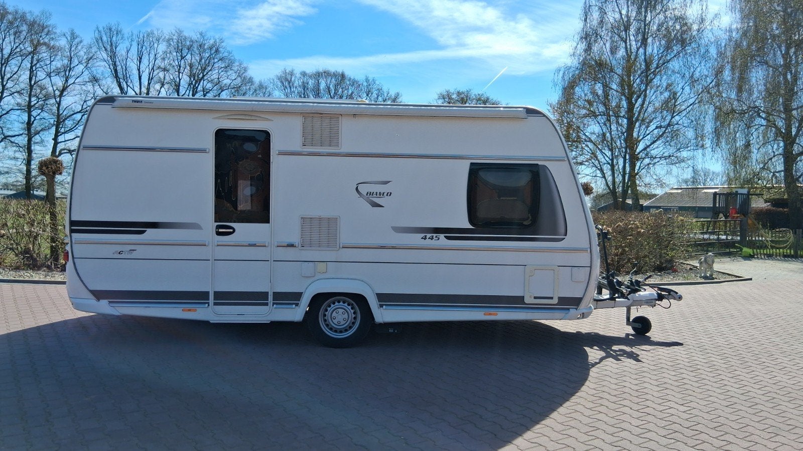 Fendt Bianco 445, Caravans en Kamperen, Frans bed, Tot en met 3, Particulier, Kachel