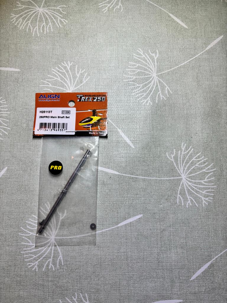 Align T-Rex 250 PRO Hoofdas Set H25113T, Ophalen of Verzenden, Nieuw, Helikopter