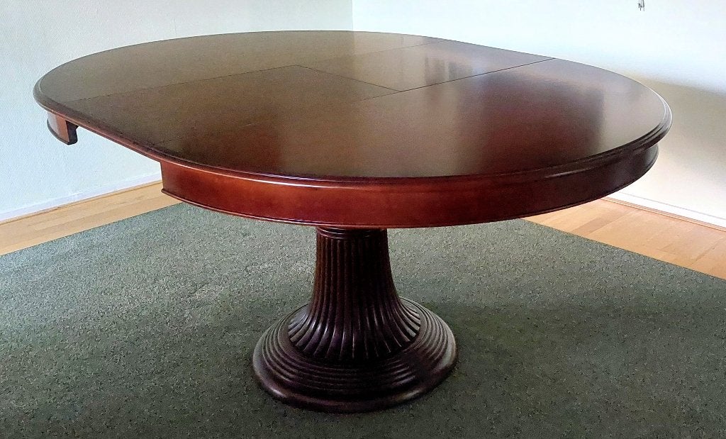 Prachtige eettafel. Rond uitschuifbaar tot Ovaal, Ophalen, 100 tot 150 cm, Klassiek, Rond
