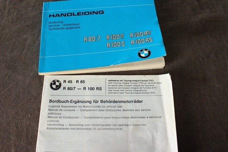 BMW R80/7 R100T RT S R100 RS 1978 motorfiets handleiding, Ophalen of Verzenden, BMW