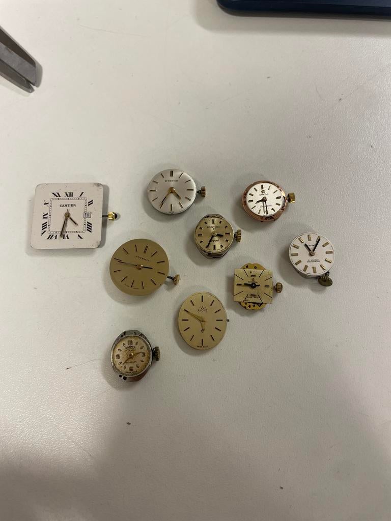 Partij vintage Zwitserse horloge uurwerken, Sieraden, Tassen en Uiterlijk, Horloges | Antiek, Overige merken, Overige materialen