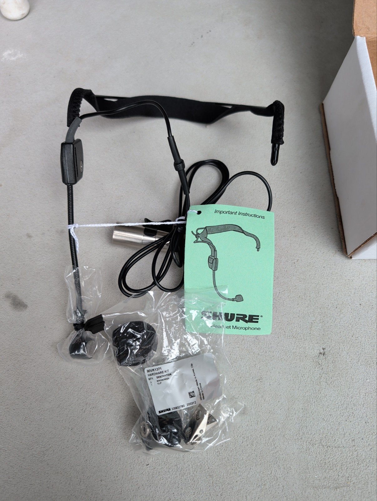 Shure WH20 XLR headset microfoon, Muziek en Instrumenten, Microfoons, Ophalen, Nieuw, Zangmicrofoon
