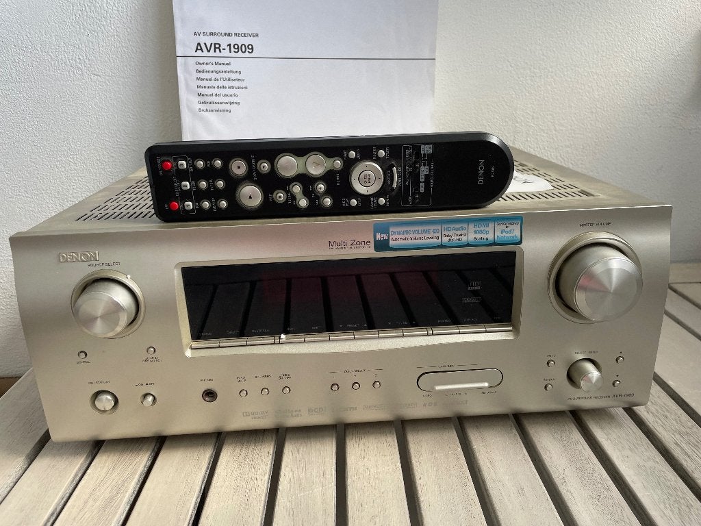 Denon AVR-1909 Surround Receiver met afstandbediening, Ophalen, Gebruikt, Denon, 120 watt of meer