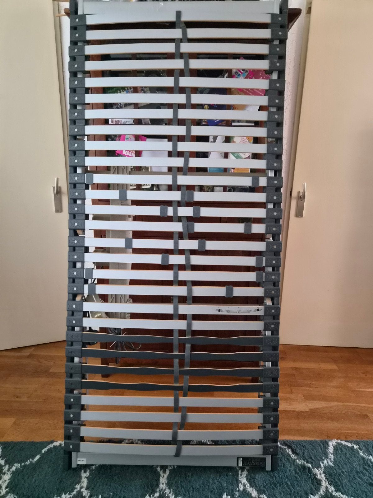 Bossflex elektrische lattenbodem 90x200, Ophalen, 90 cm, Eenpersoons, 200 cm