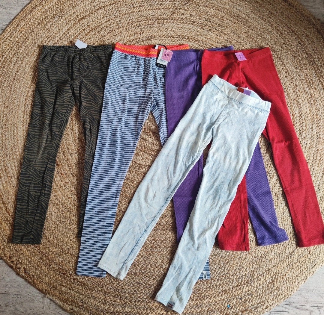 5x Legging Z8, Tumble 'n Dry, Zeeman & Wibra - Meisje, Broek, Gebruikt, Ophalen of Verzenden, Meisje