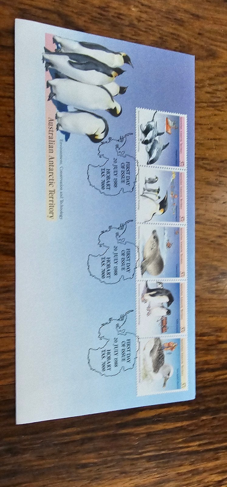 FDC Australië Antarctica 1988 - Pinguïns en Zeehonden, Verzenden