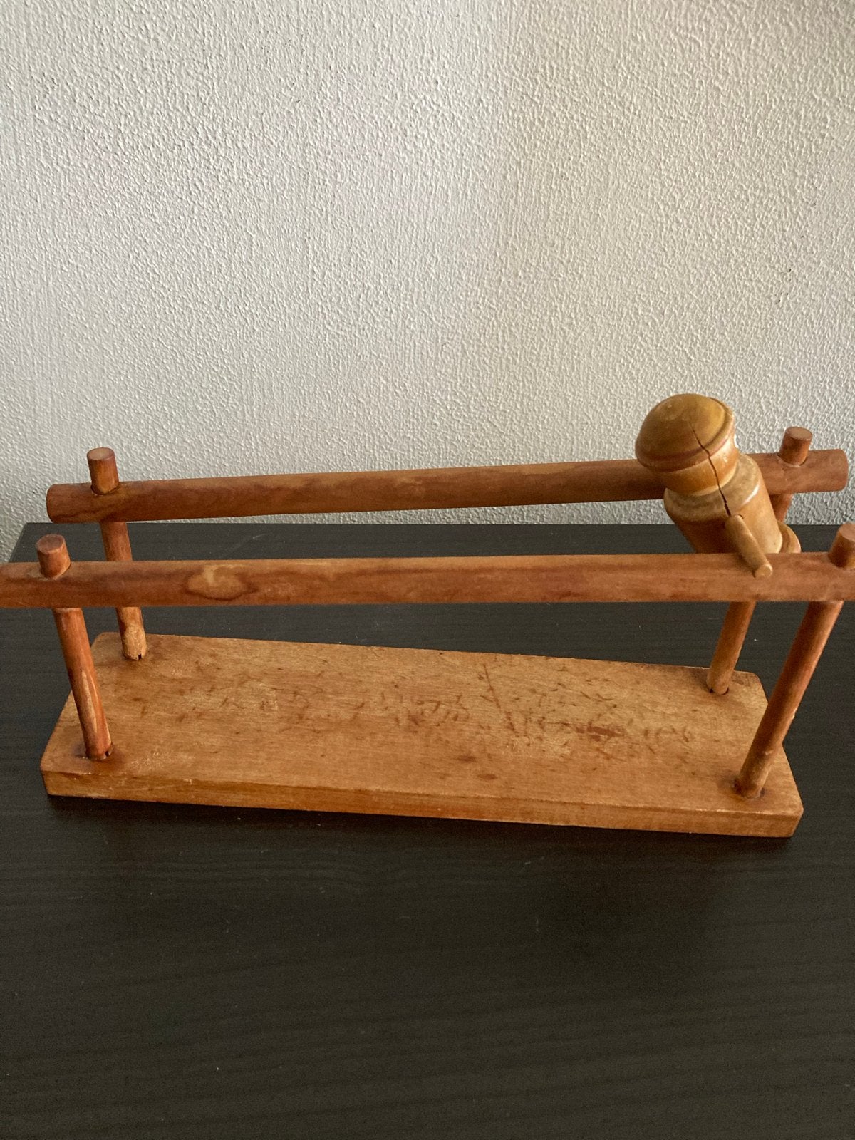 Vintage houten turner speelgoed, Ophalen of Verzenden, Gebruikt