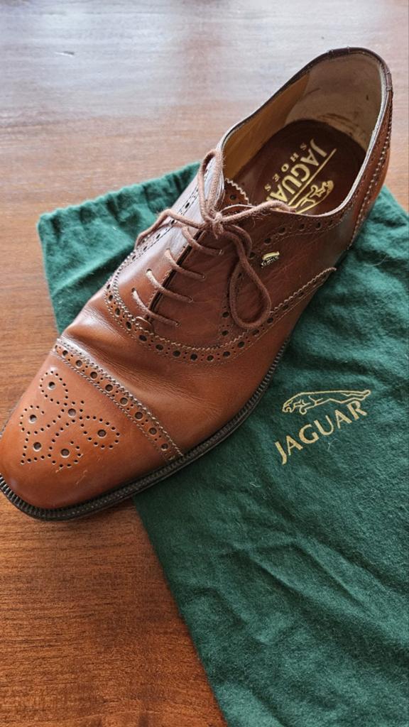 Jaguar Daimler M16 Cognac Kalfsleren Veterschoenen Maat 8, Kleding | Heren, Schoenen, Ophalen of Verzenden, Zo goed als nieuw