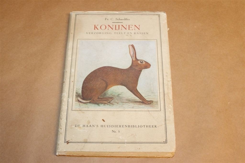 Konijnen — Verzorging & Teelt — Vintage Boek 1941, Boeken, Ophalen of Verzenden, Gelezen