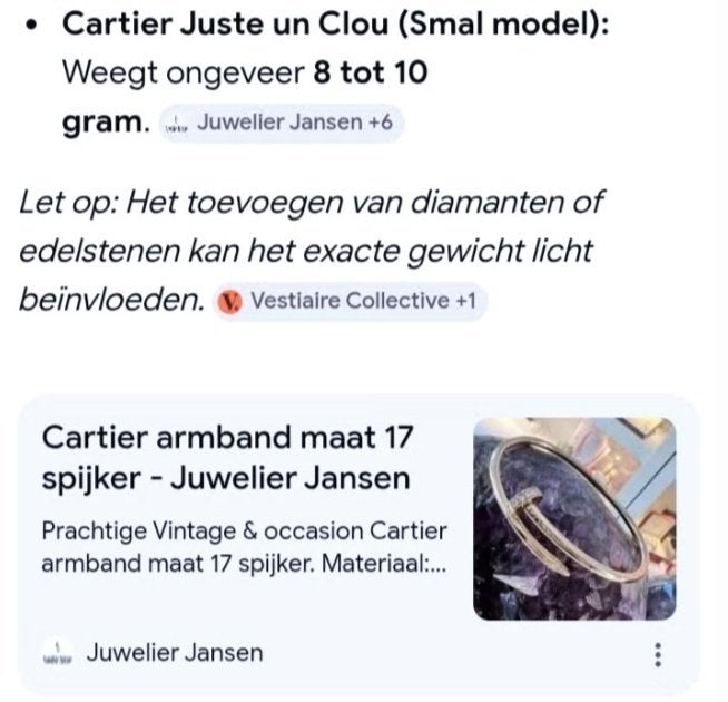 Cartier armband goud tekoop, Sieraden, Tassen en Uiterlijk, Armbanden, Gebruikt, Goud, Goud, Ophalen