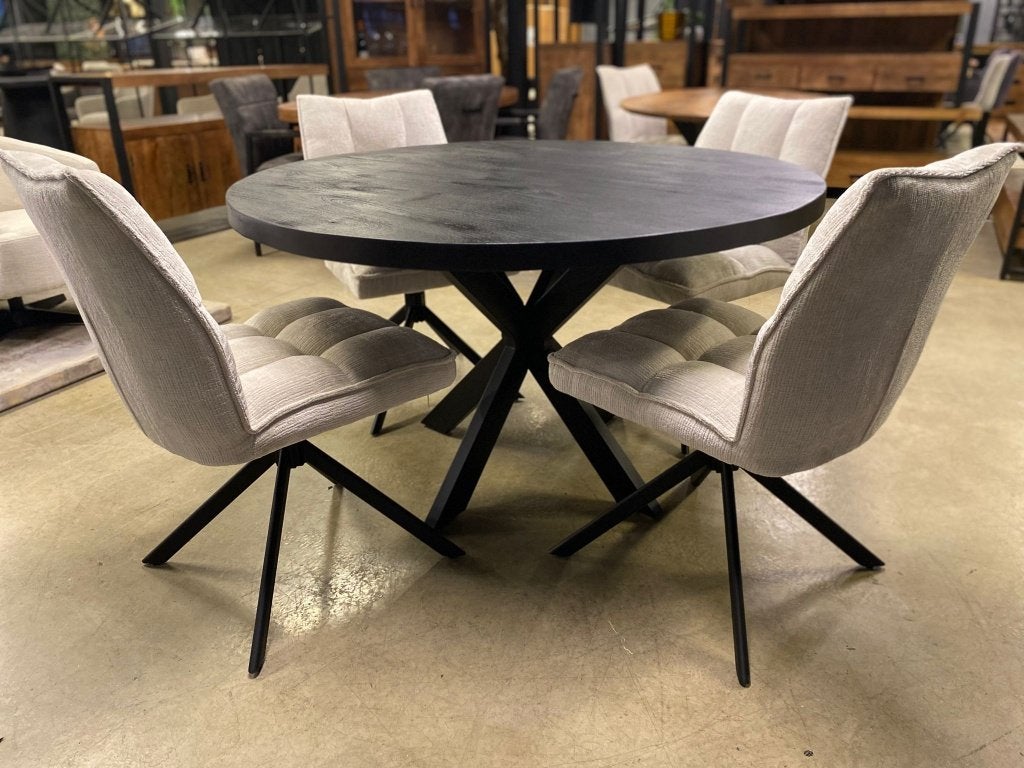 LEEGVERKOOP MANGO VOORRAAD ROND VOORRAAD CHEFMEUBEL 229 !, Zwart, Nieuw, Ophalen of Verzenden, Modern