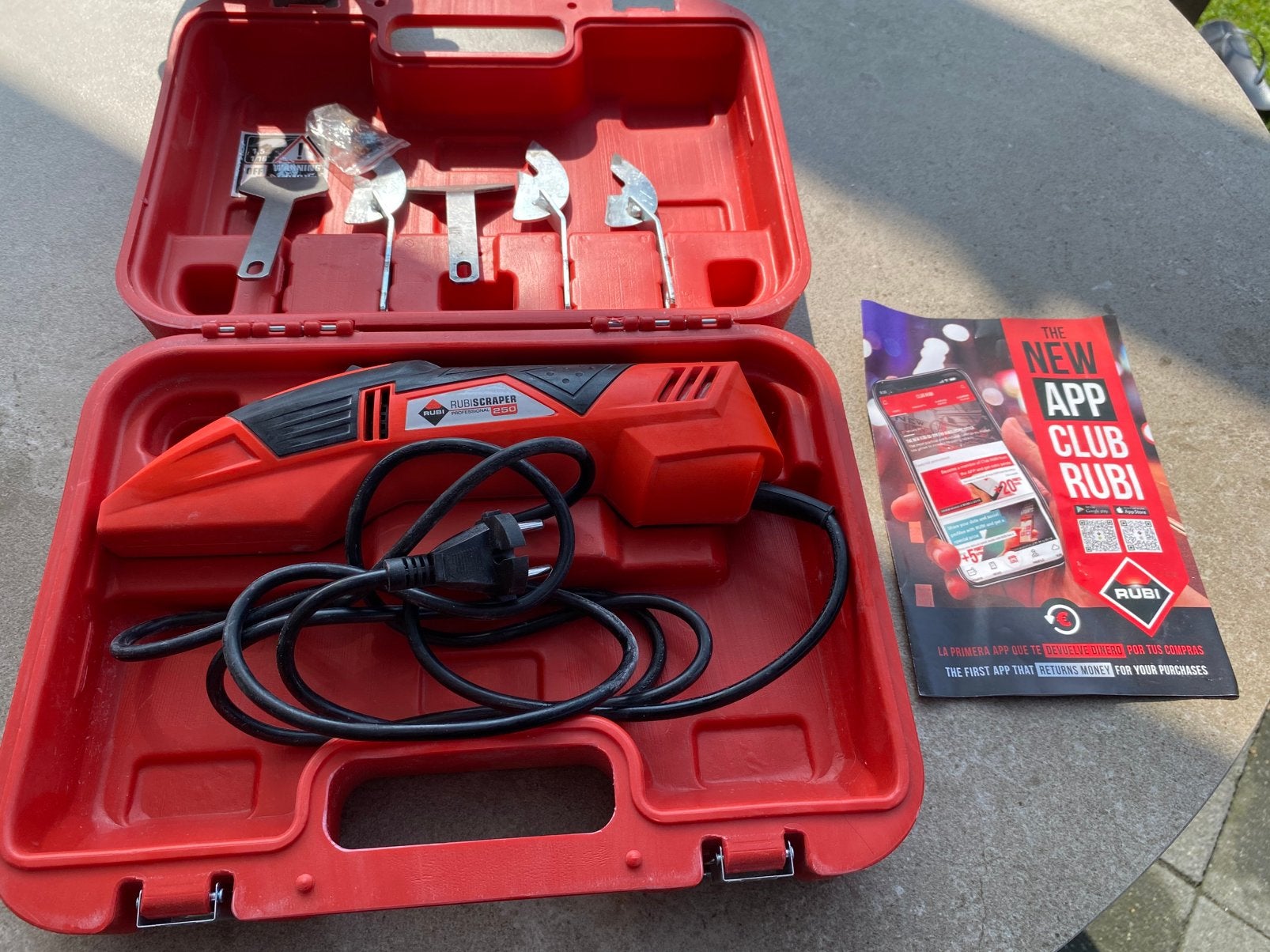 Rubi Scraper 250 elektrische voegenkrabber, Ophalen of Verzenden, Zo goed als nieuw, 1200 watt of meer, 70 mm of meer
