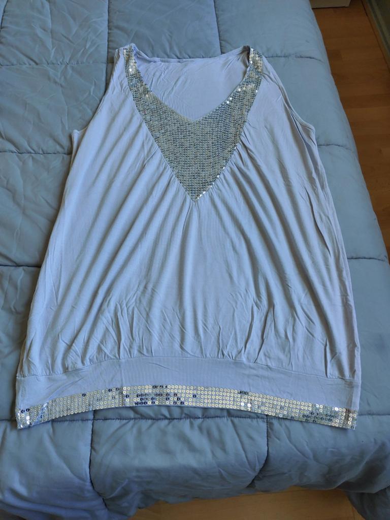 Tops grijs met glitter, Kleding | Dames, Maat 46/48 (XL) of groter, Ophalen of Verzenden, Zo goed als nieuw, Grijs