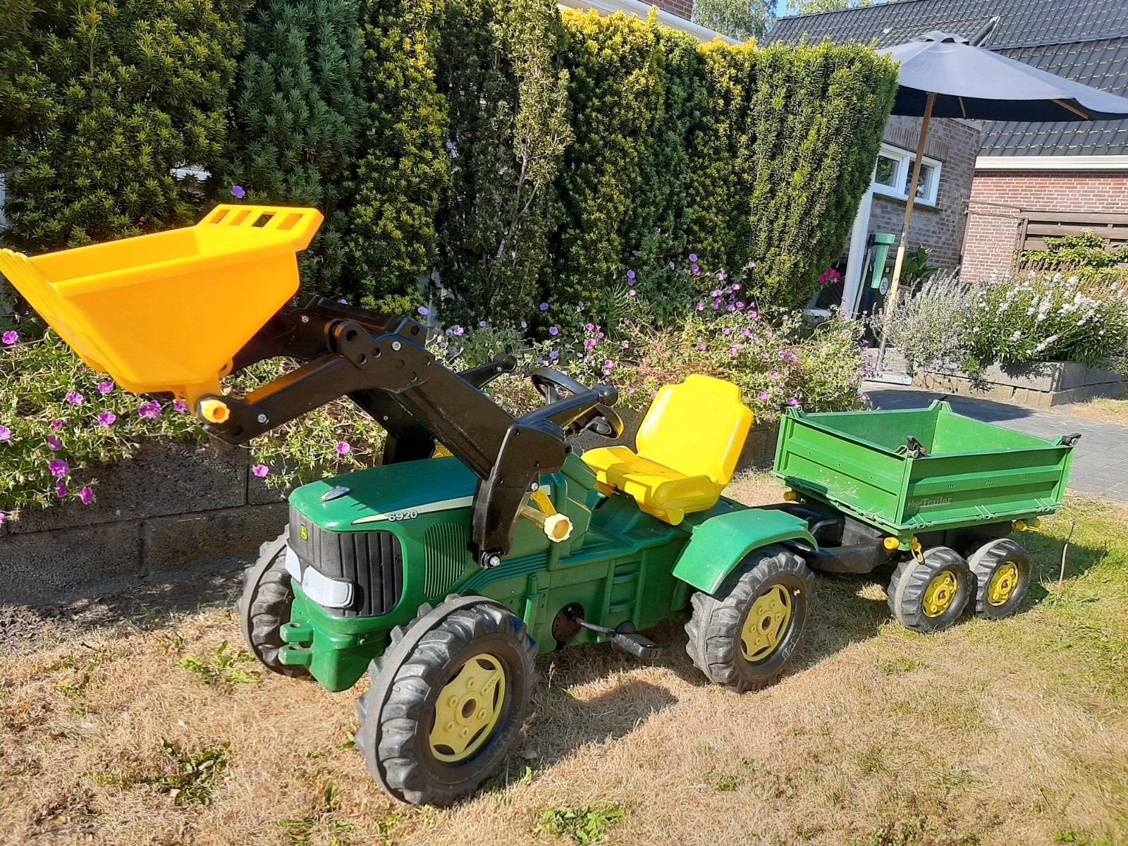 Traptrekker JohnDeere met 3 zijdige kipper., Ophalen of Verzenden, Overige merken