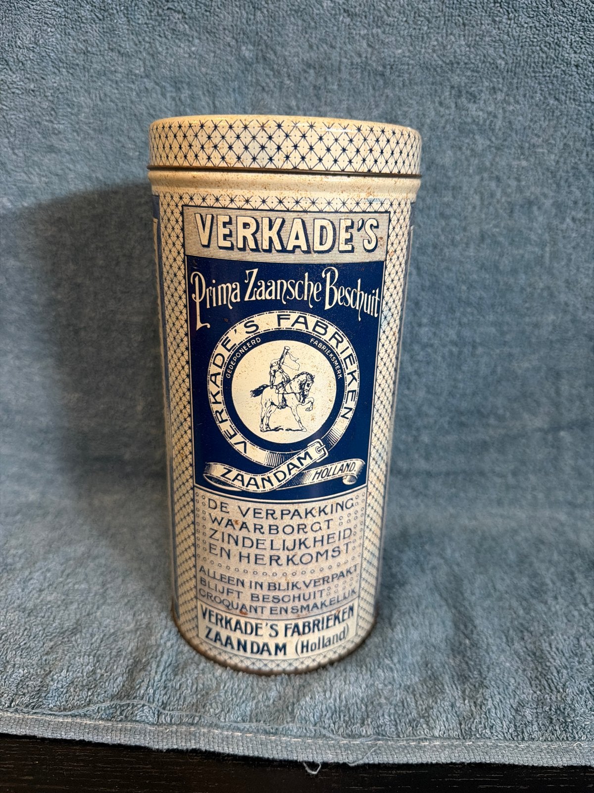 Vintage Verkade's Prima Zaansche Beschuit Blik, Verzamelen, Ophalen of Verzenden, Gebruikt, Beschuit, Verkade