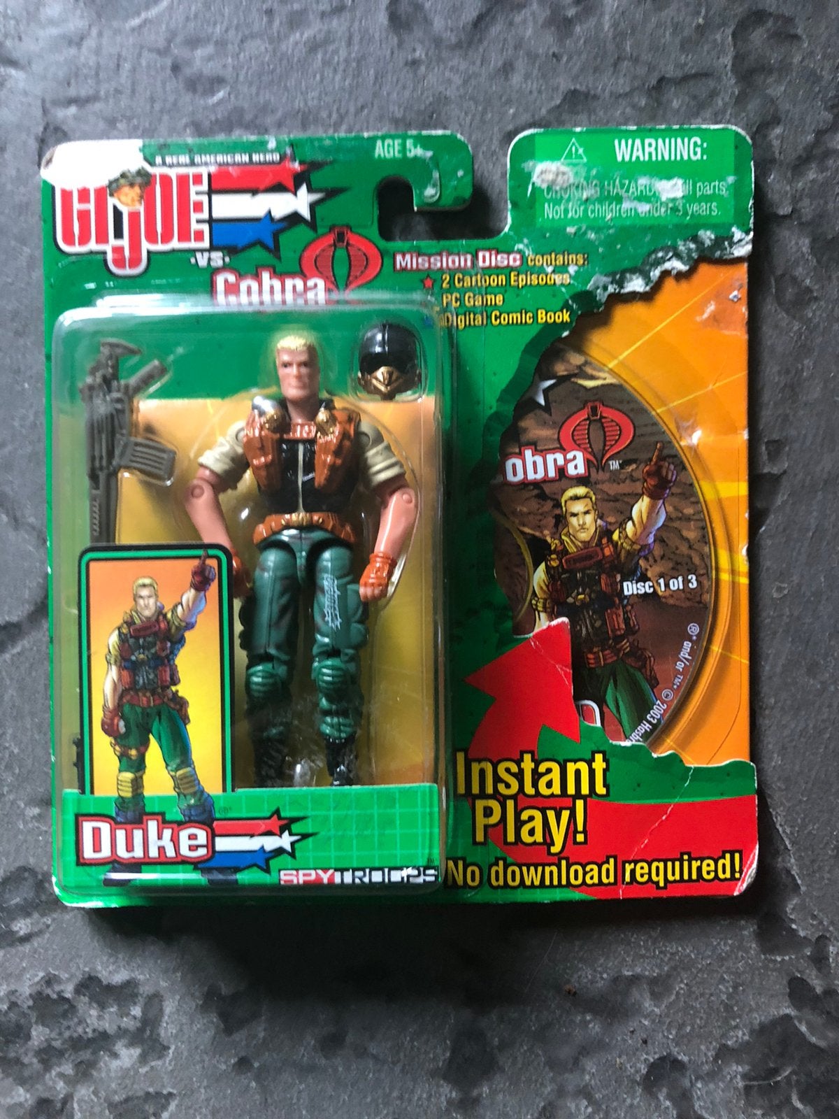 GIJoe vs cobra  Duke spytroops hasbro in blister, Ophalen, Zo goed als nieuw
