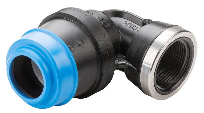 Hawle water knie 90 32mm X 1" met binnendraad, Ophalen of Verzenden, Nieuw