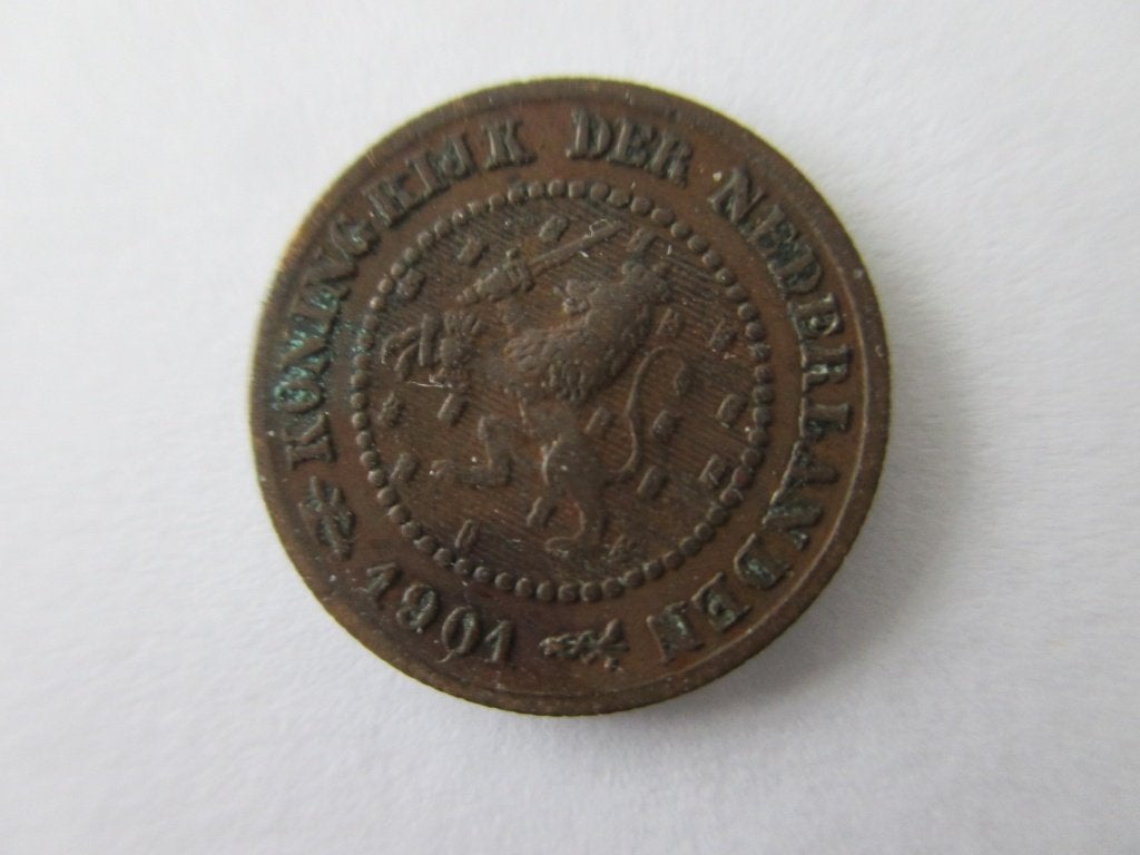 Halve cent 1901, Ophalen of Verzenden, Koningin Wilhelmina, Overige waardes, Losse munt